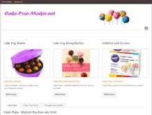 Tablet Screenshot of cake-pop-maker.net